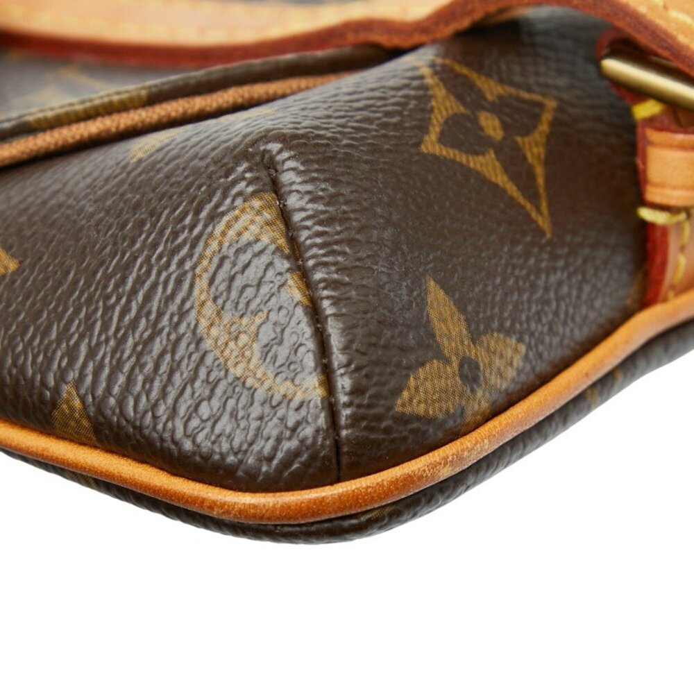 LOUIS VUITTON Authentic Brown Monogram Leather Pochette Fanny Pack - Picture 5 of 10